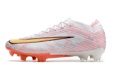 Nike Air Zoom Mercurial Vapor 15 Elite FG Football Boots - White/Orange/Sliver