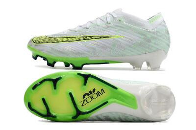 Nike Air Zoom Mercurial Vapor 15 Elite FG Football Boots - White/Green