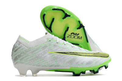 Nike Air Zoom Mercurial Vapor 15 Elite FG Football Boots - White/Green
