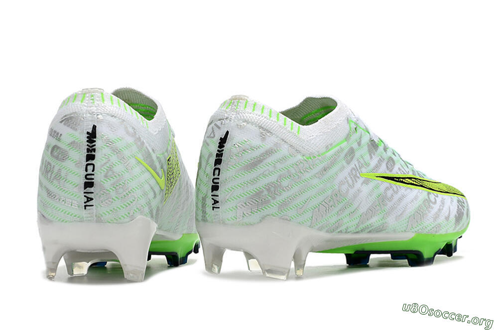 Nike Air Zoom Mercurial Vapor 15 Elite FG Football Boots - White/Green 6