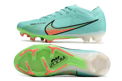 Nike Air Zoom Mercurial Vapor 15 Elite FG Football Boots - Blue/Green/Black