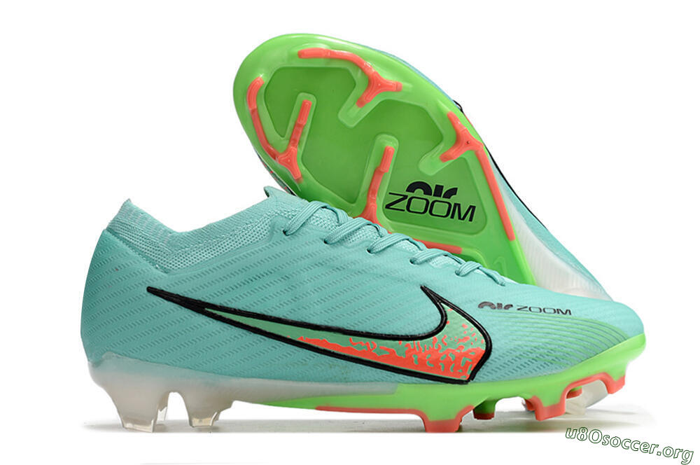 Nike Air Zoom Mercurial Vapor 15 Elite FG Football Boots - Blue/Green/Black 2