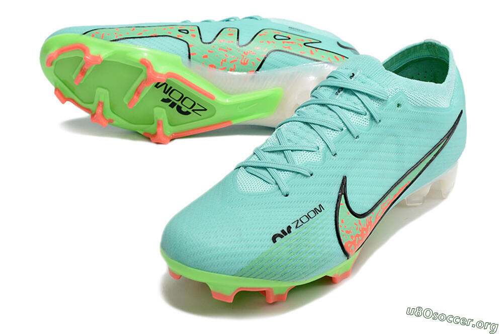 Nike Air Zoom Mercurial Vapor 15 Elite FG Football Boots - Blue/Green/Black 0