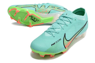 Nike Air Zoom Mercurial Vapor 15 Elite FG Football Boots - Blue/Green/Black