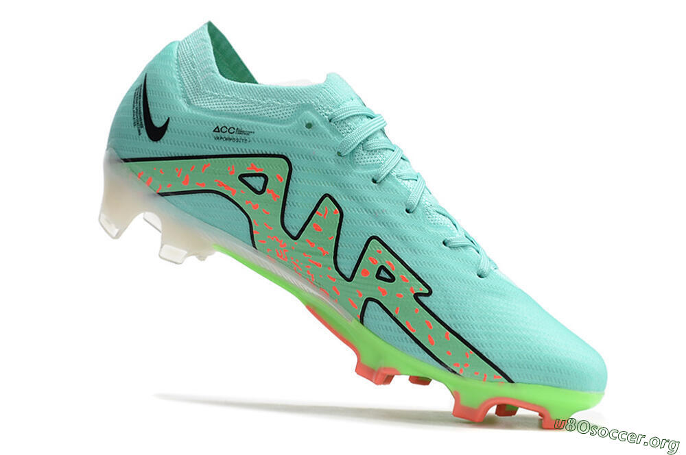 Nike Air Zoom Mercurial Vapor 15 Elite FG Football Boots - Blue/Green/Black 4