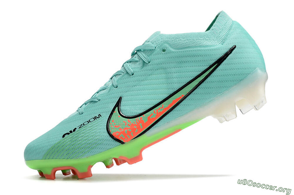 Nike Air Zoom Mercurial Vapor 15 Elite FG Football Boots - Blue/Green/Black 5