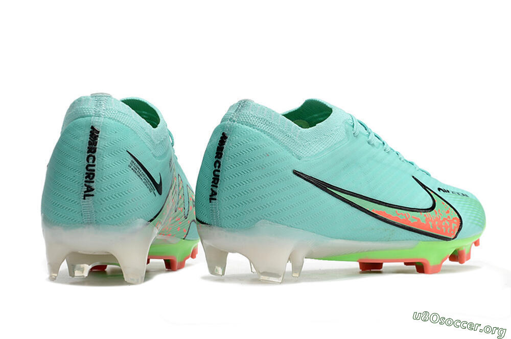 Nike Air Zoom Mercurial Vapor 15 Elite FG Football Boots - Blue/Green/Black 6