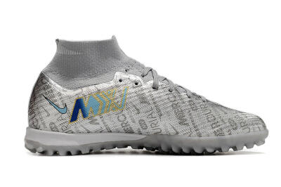 Nike Air Zoom Mercurial Superfly 9 Elite TF Football Shoes - Silver/Gold