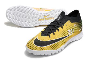 Nike Air Zoom Mercurial Vapor 15 Elite TF Football Shoes - Yellow/Black/White