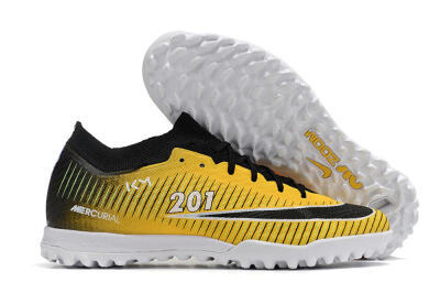 Nike Air Zoom Mercurial Vapor 15 Elite TF Football Shoes - Yellow/Black/White