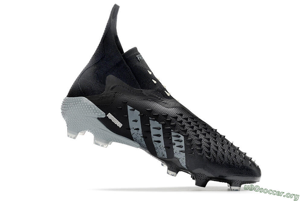 Adidas Predator Freak+ FG Football Boots - Black/Siliver 4