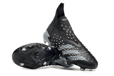 Adidas Predator Freak+ FG Football Boots - Black/Siliver