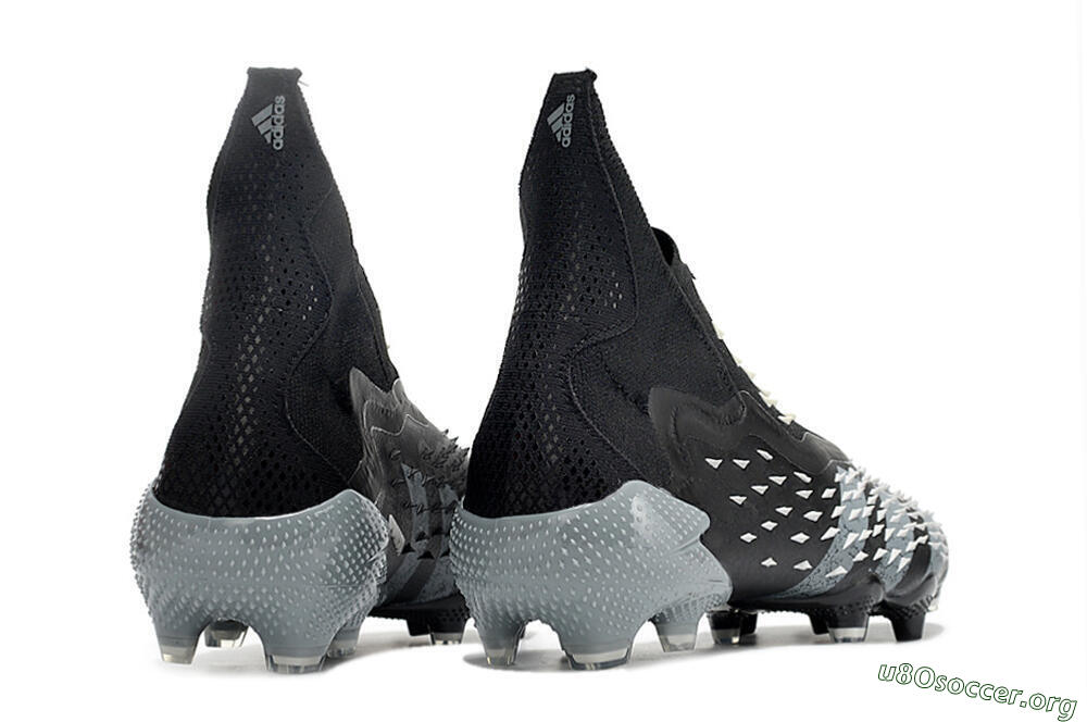 Adidas Predator Freak+ FG Football Boots - Black/Siliver 6