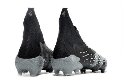 Adidas Predator Freak+ FG Football Boots - Black/Siliver