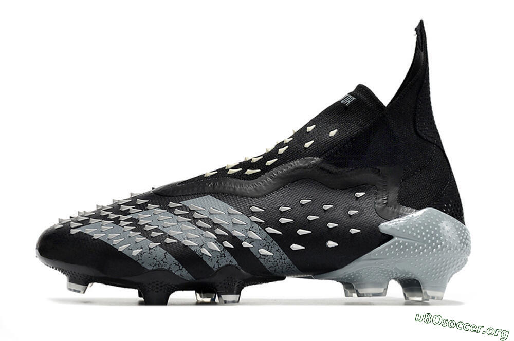 Adidas Predator Freak+ FG Football Boots - Black/Siliver 3