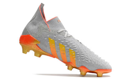Adidas Predator Freak.1 FG Football Boots - Grey/Orange/Gold
