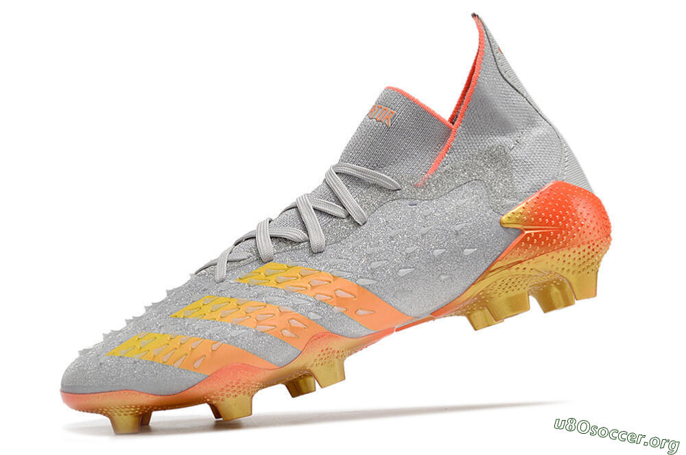Adidas Predator Freak.1 FG Football Boots - Grey/Orange/Gold 5