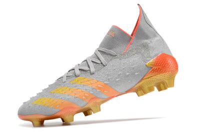 Adidas Predator Freak.1 FG Football Boots - Grey/Orange/Gold