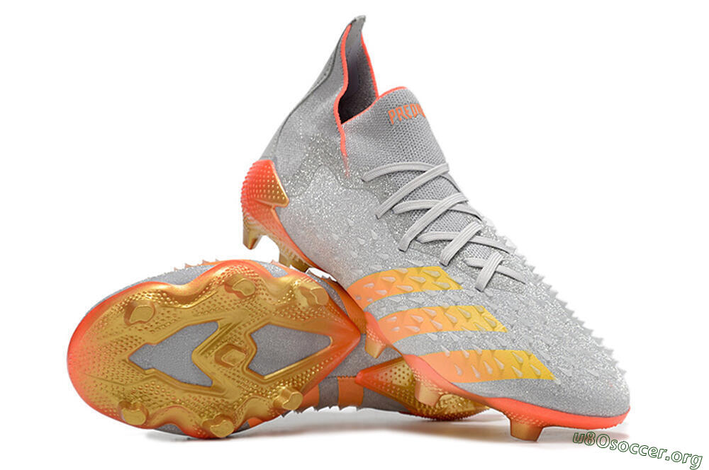 Adidas Predator Freak.1 FG Football Boots - Grey/Orange/Gold 0