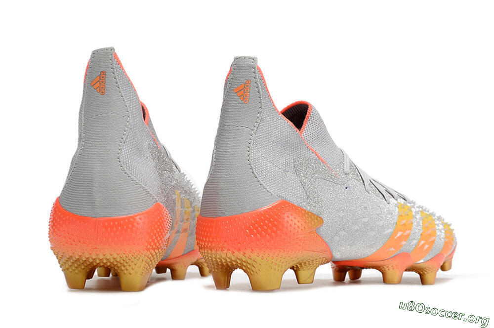 Adidas Predator Freak.1 FG Football Boots - Grey/Orange/Gold 6