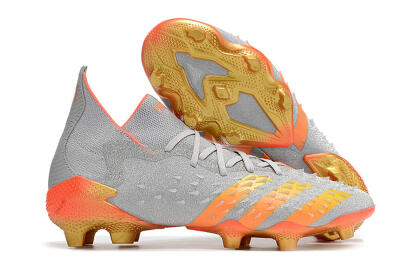 Adidas Predator Freak.1 FG Football Boots - Grey/Orange/Gold