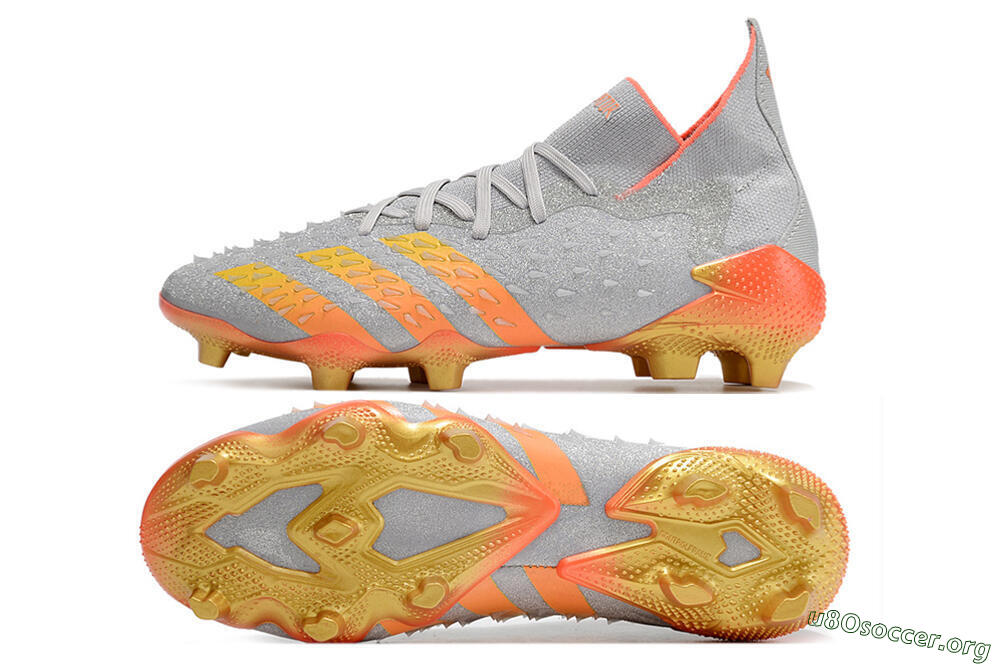 Adidas Predator Freak.1 FG Football Boots - Grey/Orange/Gold 1