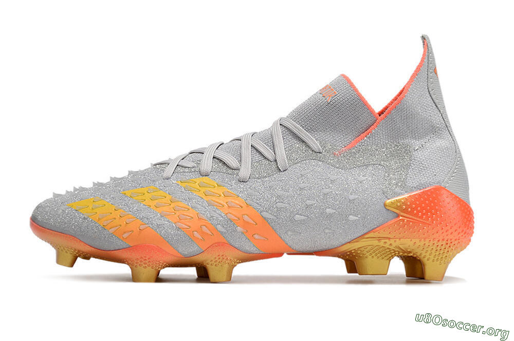 Adidas Predator Freak.1 FG Football Boots - Grey/Orange/Gold 3