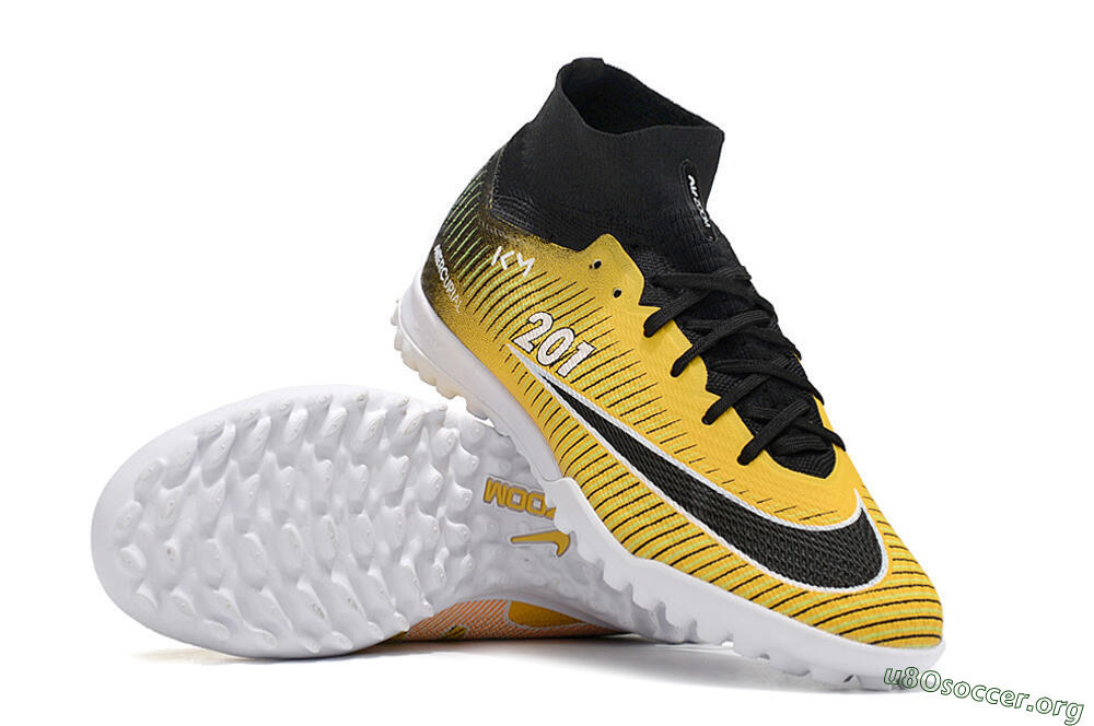 Nike Air Zoom Mercurial Superfly 9 Elite TF Football Shoes - Yellow/Black/White 1