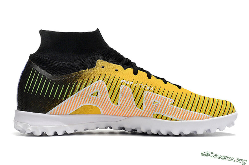 Nike Air Zoom Mercurial Superfly 9 Elite TF Football Shoes - Yellow/Black/White 5