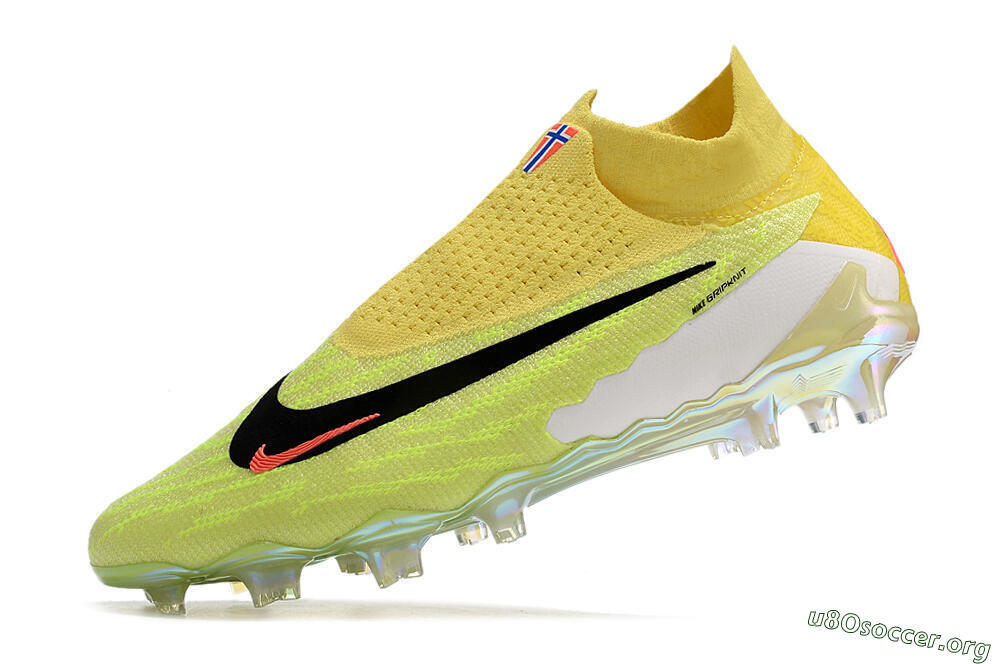 Nike Phantom GX Elite DF Link FG Football Boots - Orange/Yellow/Black 5