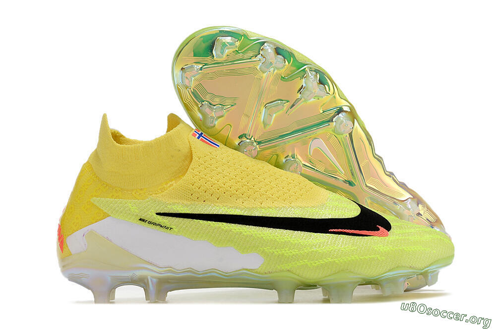 Nike Phantom GX Elite DF Link FG Football Boots - Orange/Yellow/Black 2