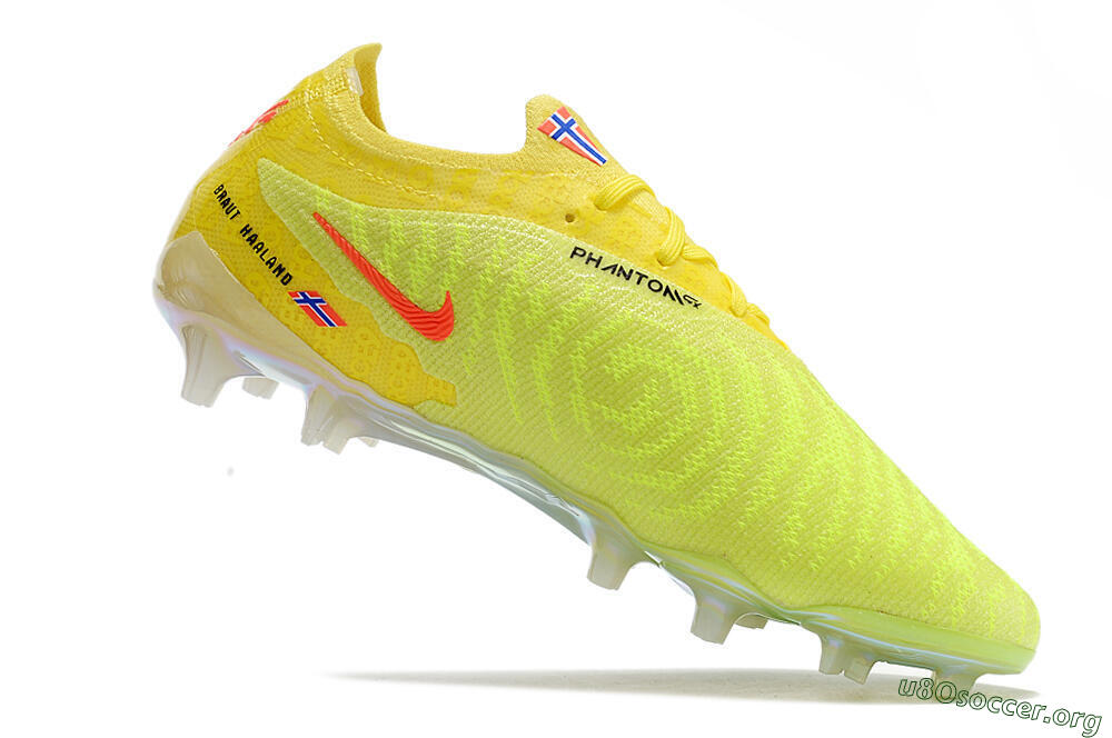 Nike Phantom GX Elite Link FG Football Boots - Orange/Yellow/Black 4