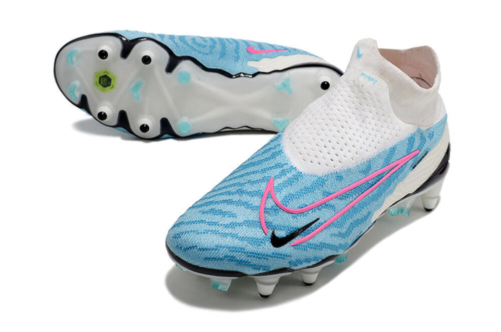 Nike Phantom GX Elite DF SG Football Boots - White/Blue/Pink 0
