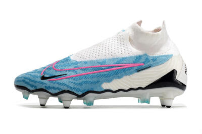 Nike Phantom GX Elite DF SG Football Boots - White/Blue/Pink