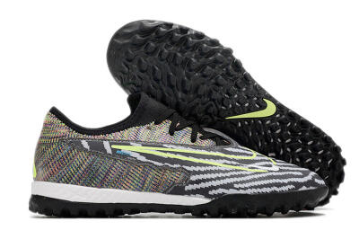 Nike React Phantom GX Pro TF Football Shoes - Black/Grey/Yellow