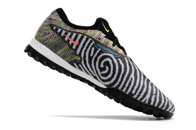 Nike React Phantom GX Pro TF Football Shoes - Black/Grey/Yellow