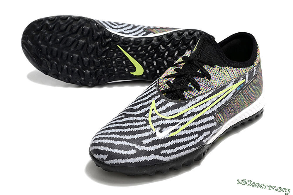 Nike React Phantom GX Pro TF Football Shoes - Black/Grey/Yellow 0