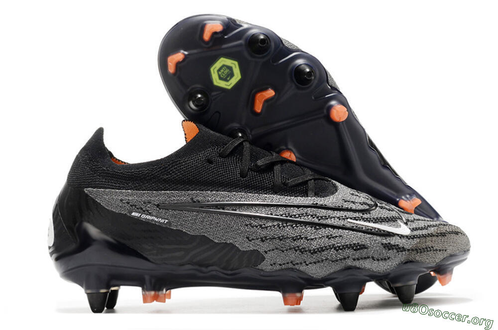 Nike Phantom GX Elite SG Football Boots - Black/Grey/White 2