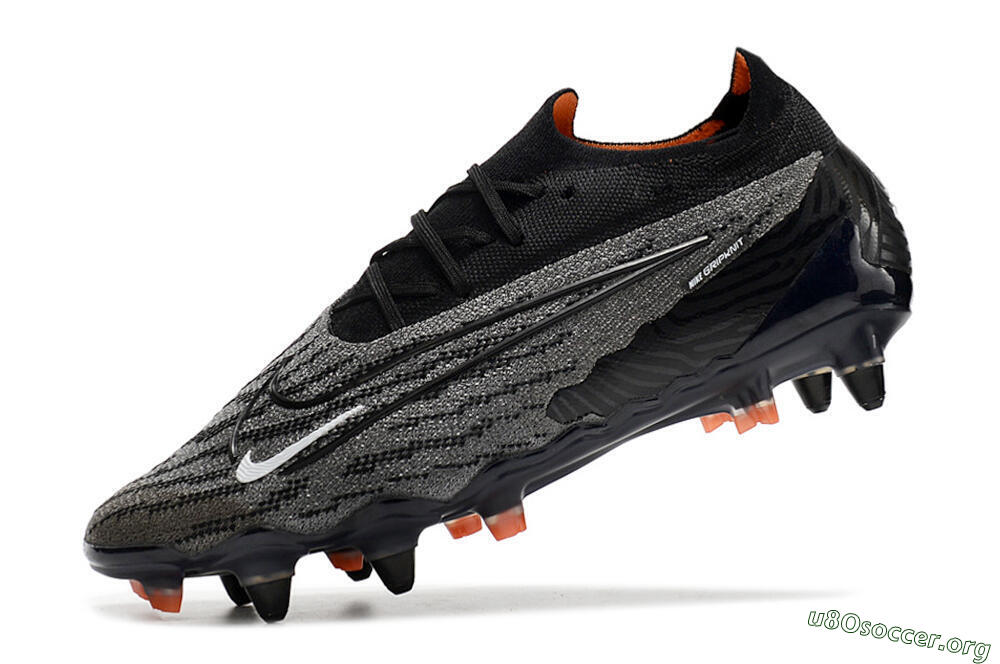 Nike Phantom GX Elite SG Football Boots - Black/Grey/White 4