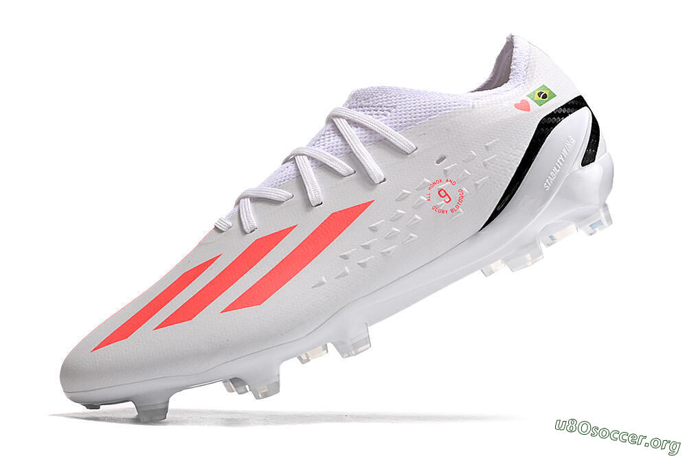 Adidas X Speedportal.1 Brazil FG Football Boots - White/Orange/Black 5
