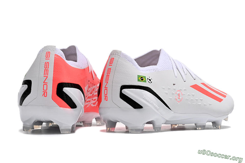Adidas X Speedportal.1 Brazil FG Football Boots - White/Orange/Black 6
