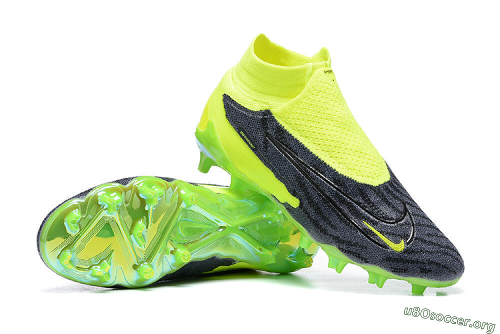 Nike Phantom GX Elite DF FG Football Boots - Yellow/Black 4