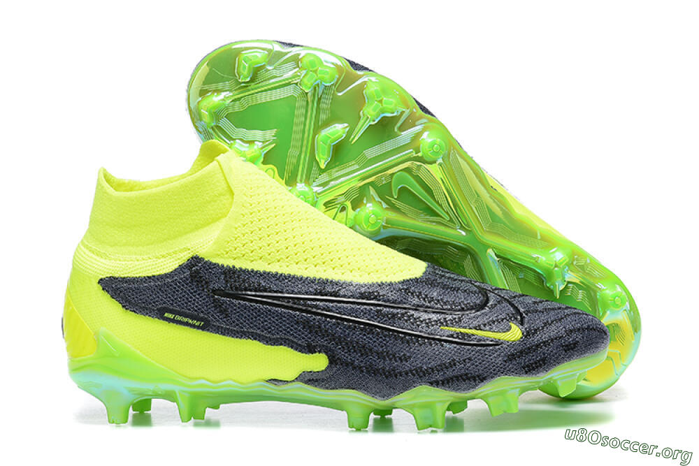 Nike Phantom GX Elite DF FG Football Boots - Yellow/Black 2