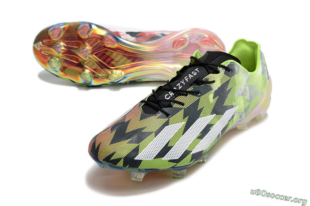 Adidas X Crazyfast Limited Edition FG Football Boots - White/Yellow/Orange/Black 0