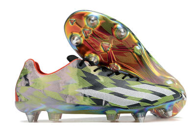 Adidas X Crazyfast Limited Edition SG Football Boots - White/Yellow/Orange/Black