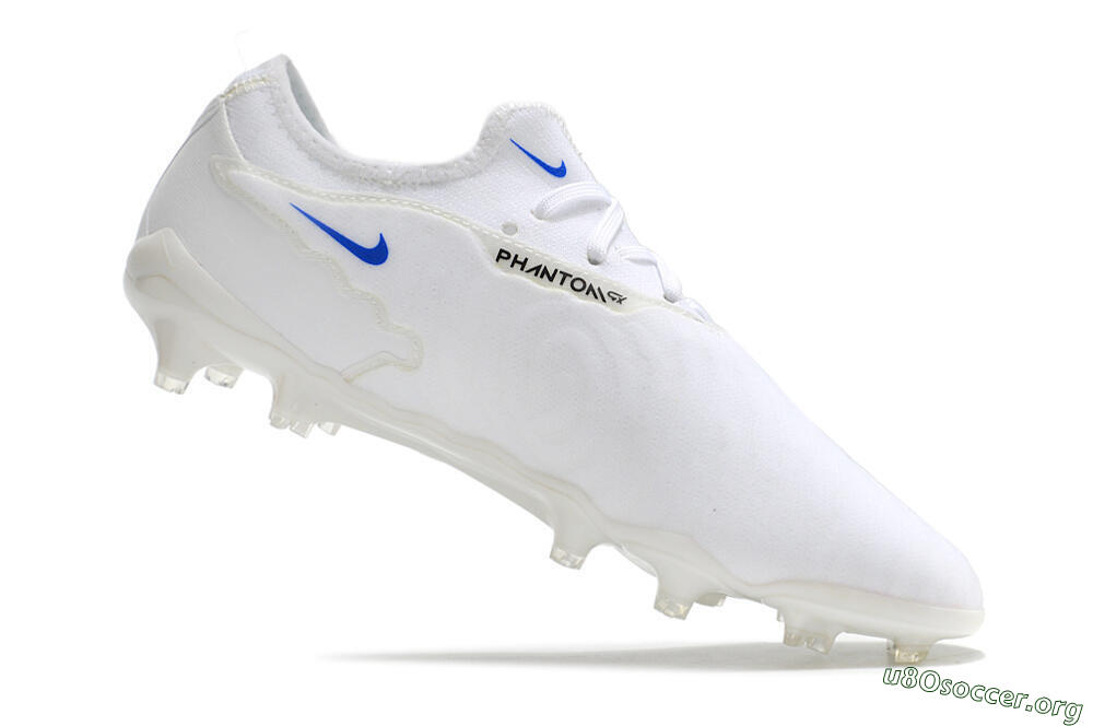 Nike React Phantom GX Academy FG Football Boots - White/Gold/Blue 4