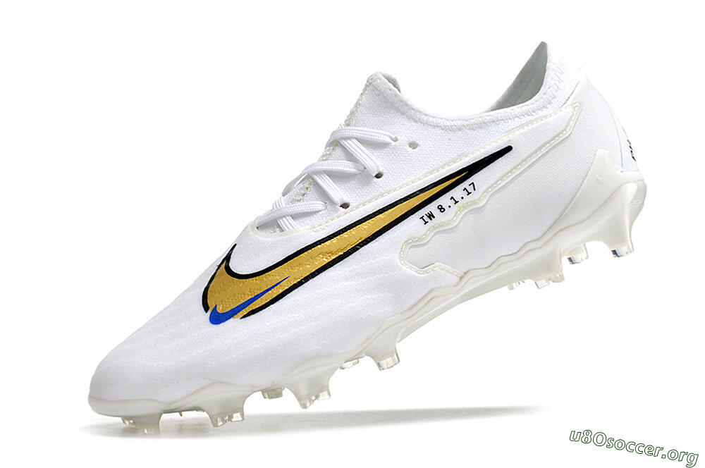 Nike React Phantom GX Academy FG Football Boots - White/Gold/Blue 5