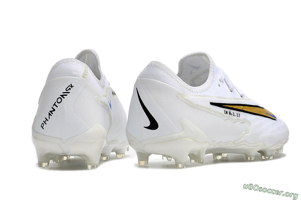 Nike React Phantom GX Academy FG Football Boots - White/Gold/Blue 6