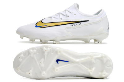 Nike React Phantom GX Academy FG Football Boots - White/Gold/Blue