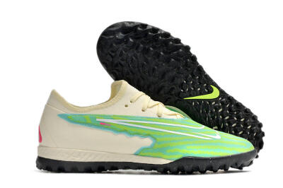 Nike React Phantom GX Pro TF Football Shoes - Green/Beige/Black